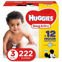 Huggies Snug & Dry Diapers – Size 3 – 222 count