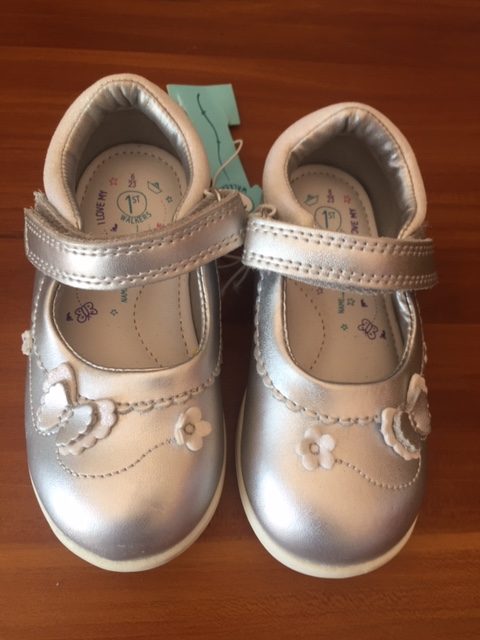 1st Walker Girls Shoe (Silver)