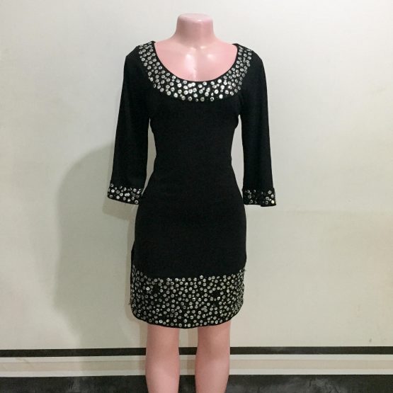 Ladies Black Sparkly Casual Dress (Size 12&14)