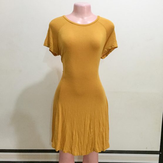 Ladies Gold Casual Dress (Size 12)