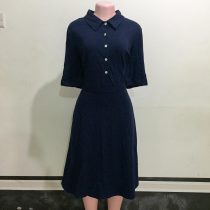 Navy Blue Shirt Dress (Size 16-18)