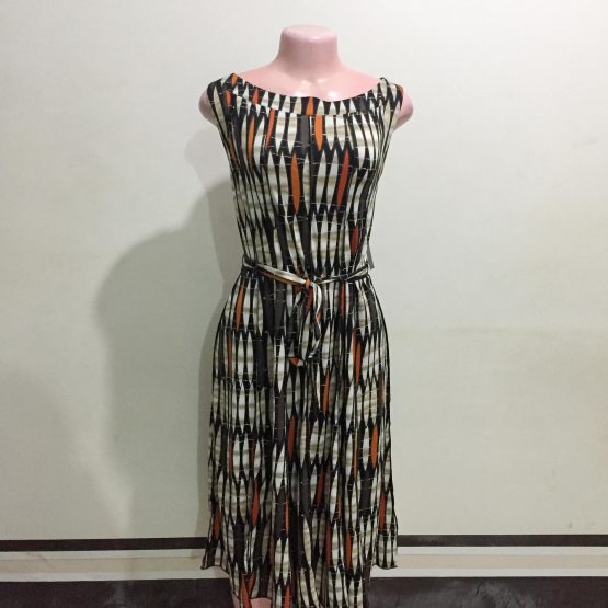 Ladies Brown Silky Official Dress (Size 18-20)