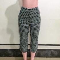 Blue-Black with White 3/4 Pants (Size 14)