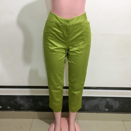 Lemon Green 3/4 Pants (Office Wear) [Size 12]