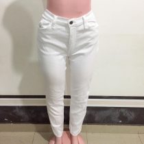 White Soft Jeans Trousers (Size 14-16)