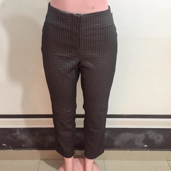 Black & Grey Pattern Trousers (Size 14)