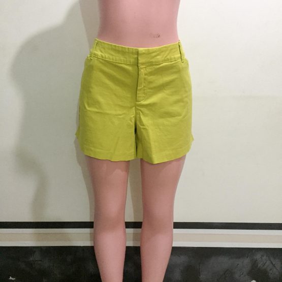 Lemon Green Hot Pants (Size 12)