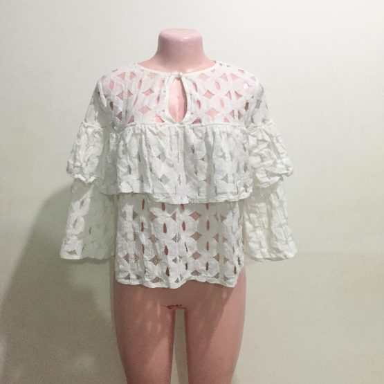 White Lace Top (Size 12)