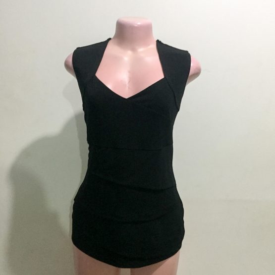 Stretchy Black Top (Size 14-16)