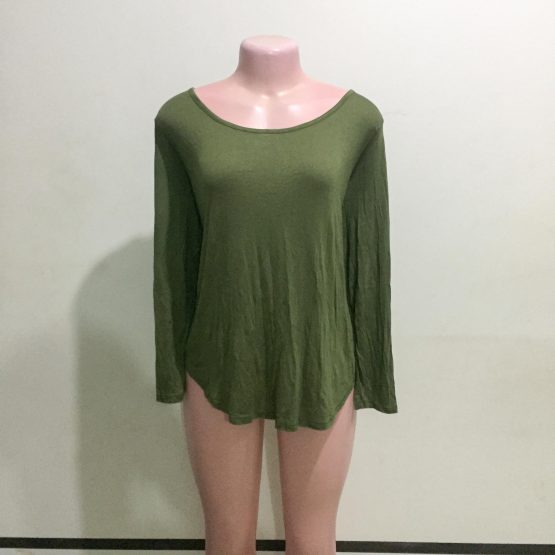 Ladies Army Green Top (Size 14-16)