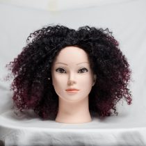 Black & Burgundy Afro Curly Wig